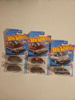 Hot Wheels 1986 Toyota Van HW J-Imports Lot of 5