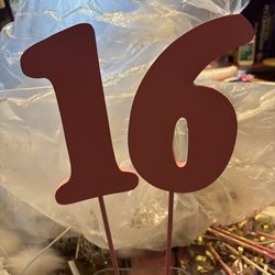 Sweet 16 Table Decorations