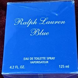 NEW & SEALED " RALPH LAUREN BLUE 4.2 OZ MEN'S SPRAY 35$