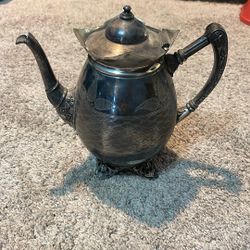 Antique 1912 Meriden B Silver Plated Water Pitcher
