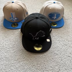 New Era NFL Detroit Lions 59Fifty Fitted Hats NWT