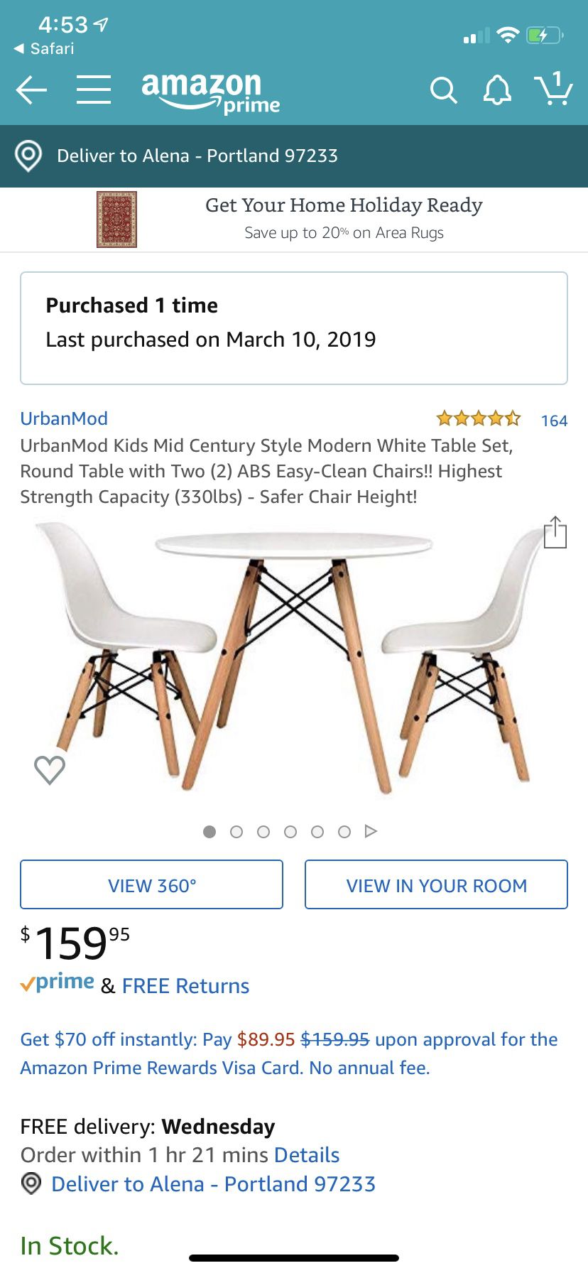 Brand new kids table & chairs modern
