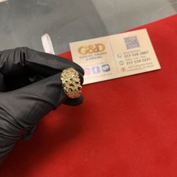 10k Gold Nugget Ring 