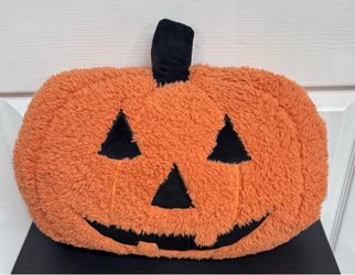 Hallow Homes Pumpkin Plush Pillow just $10