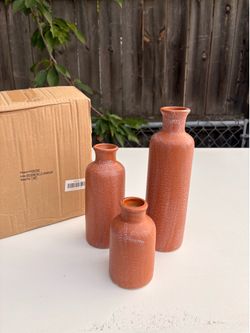 Terra cotta vases