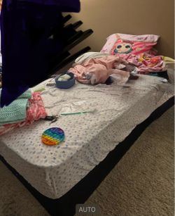 Used- twin bed mattress and box