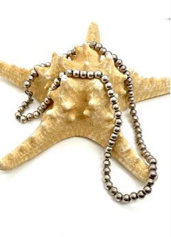 Sterling Pearl Beaded Southwestern Necklace X142