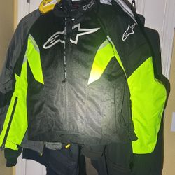 Alpinestars Volt/black/3M XL men’s Motorcycle Jacket With Liner And Padding NWOT