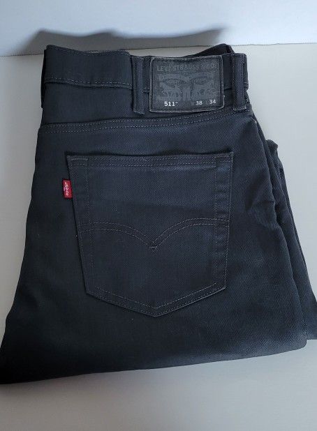 NWOT Levi's 511 Size 38x34 Dark Gray