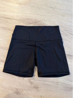 Lululemon Black High-Waist Biker Shorts