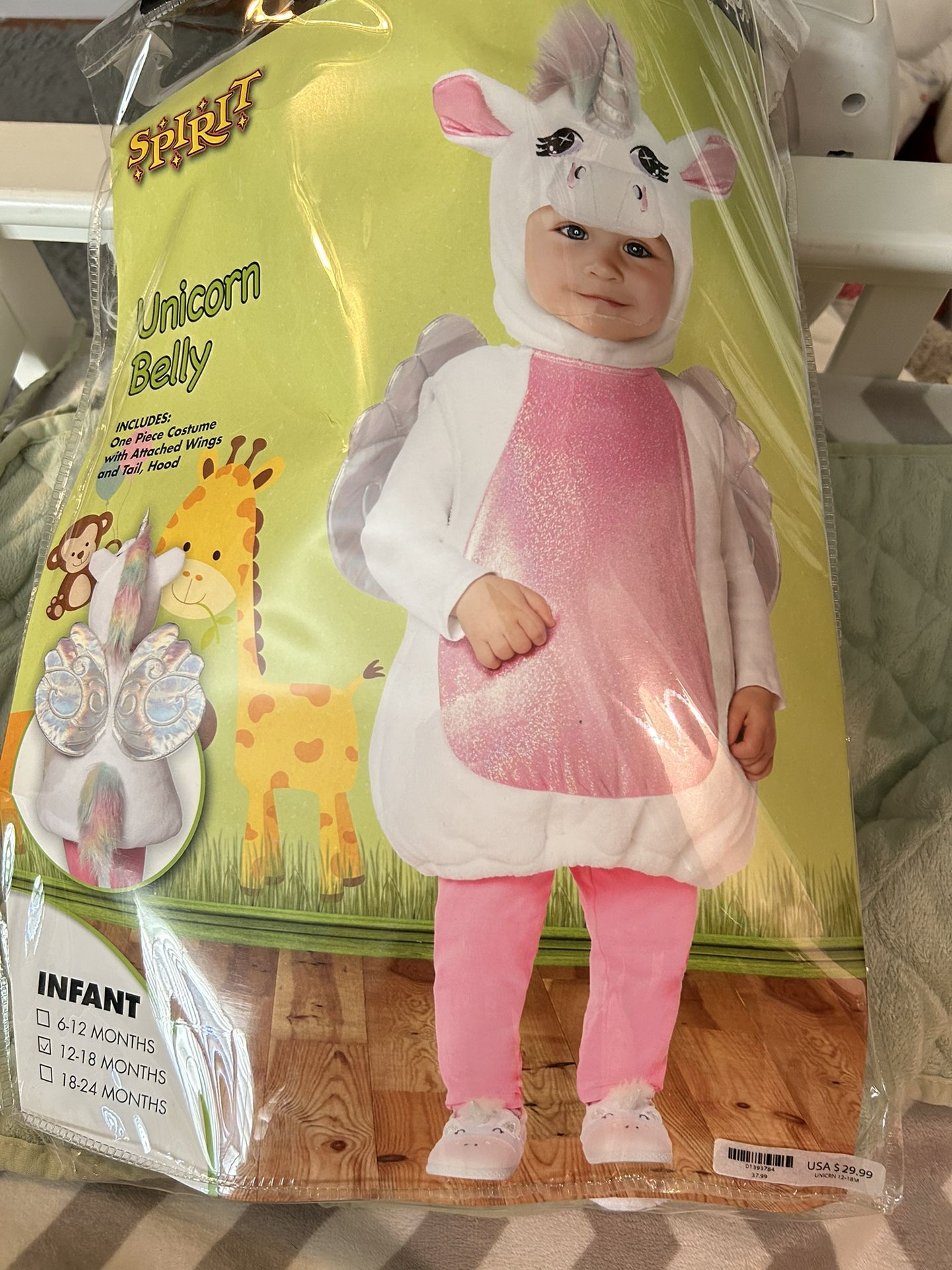 Unicorn Baby Costume 12-18 Months 