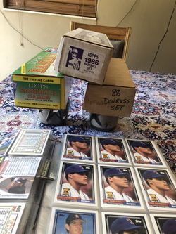 Collectible baseball cards and photos