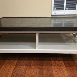 Rustic solid wood coffee table