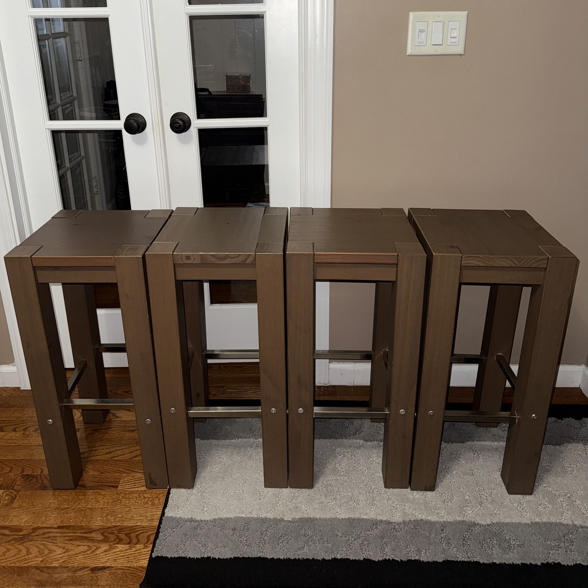IKEA Solid Wood bar stools