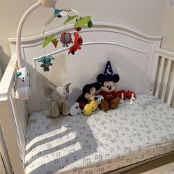 Delta 4 In 1 Convertible Baby Crib With Mattress 