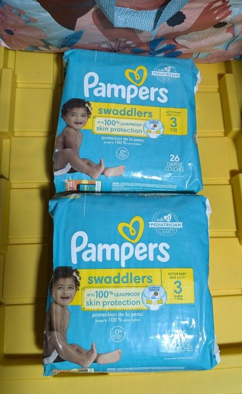 Pampers Size 3 Diapers 