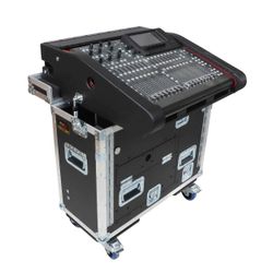 ProX XZF-BX32C Flip-Ready Easy Retracting Hydraulic Lift Case for Behringer BX32 Compact Console