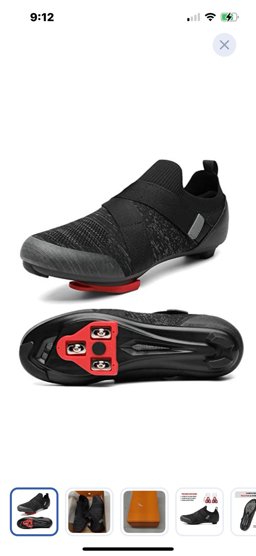 “New”unisex Cycling Shoes Compatible With Peleton&SPD Riding Bike (unisex Sz 5.5)retail$59