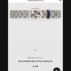 Mens Gucci Belt Monogram