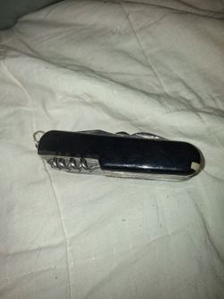 Vintage Black Swiss Army Multi Use Tool