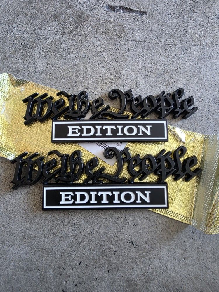 We The People Edition Emblem Badge Car Truck Suv
