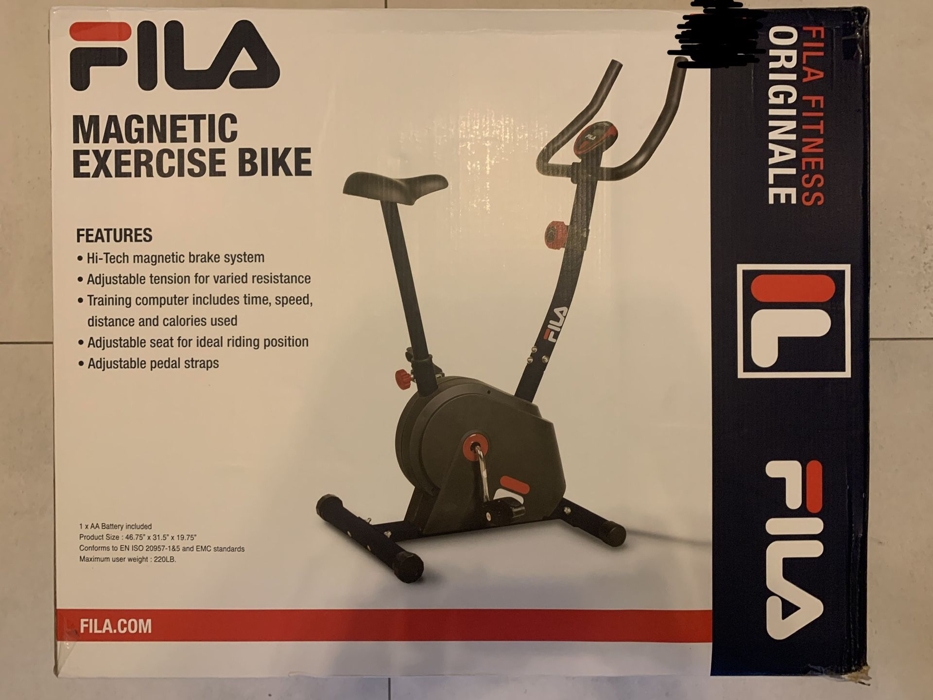 fila magnetic exercise bike review