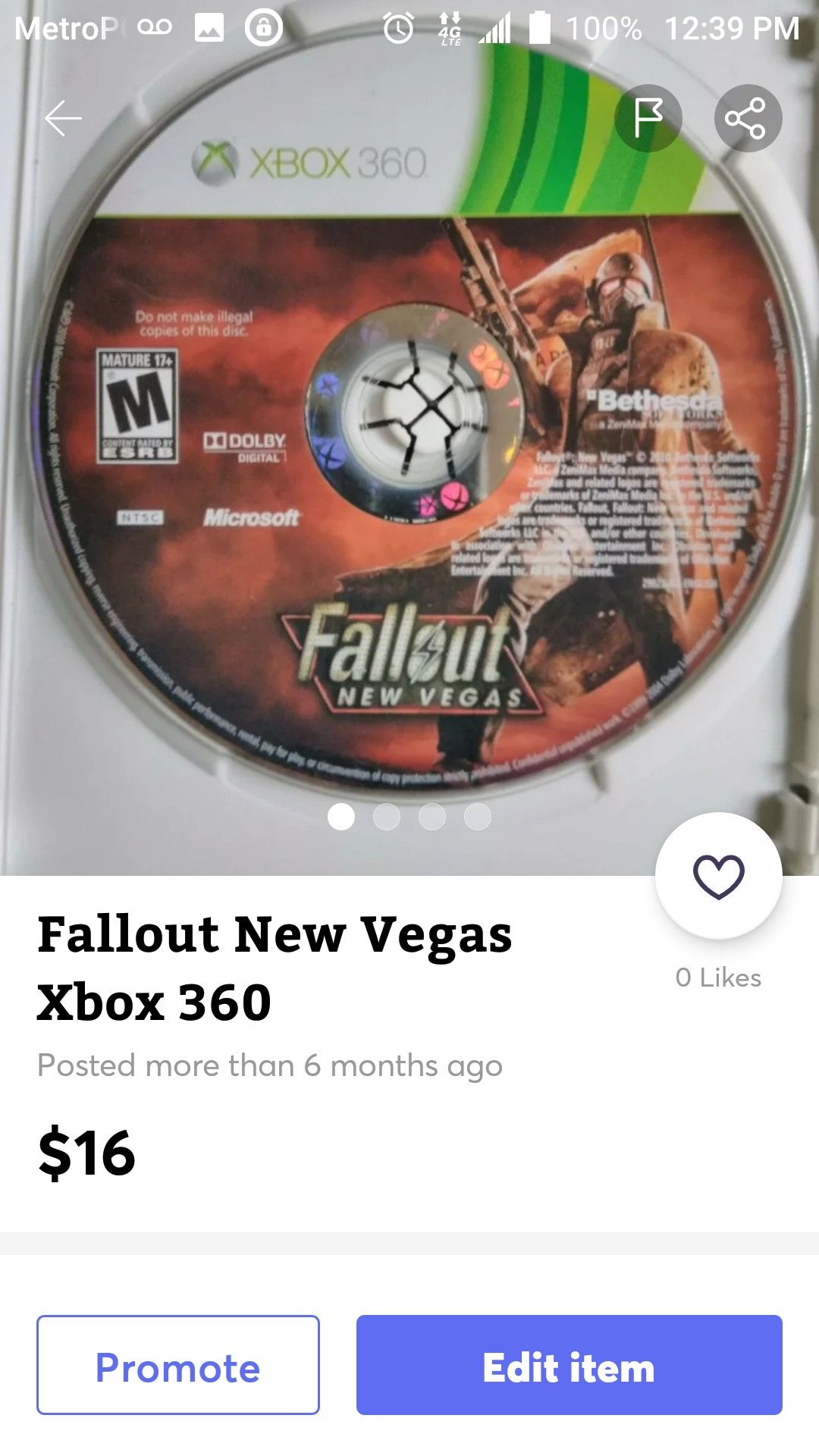 Fallout New Vegas XBox 360