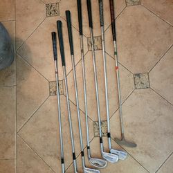 Mix match of golf clubs $10 each.