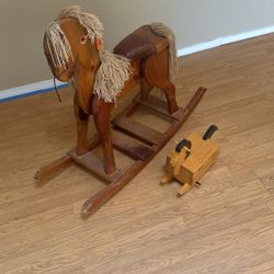 Wooden Rocking Horse 