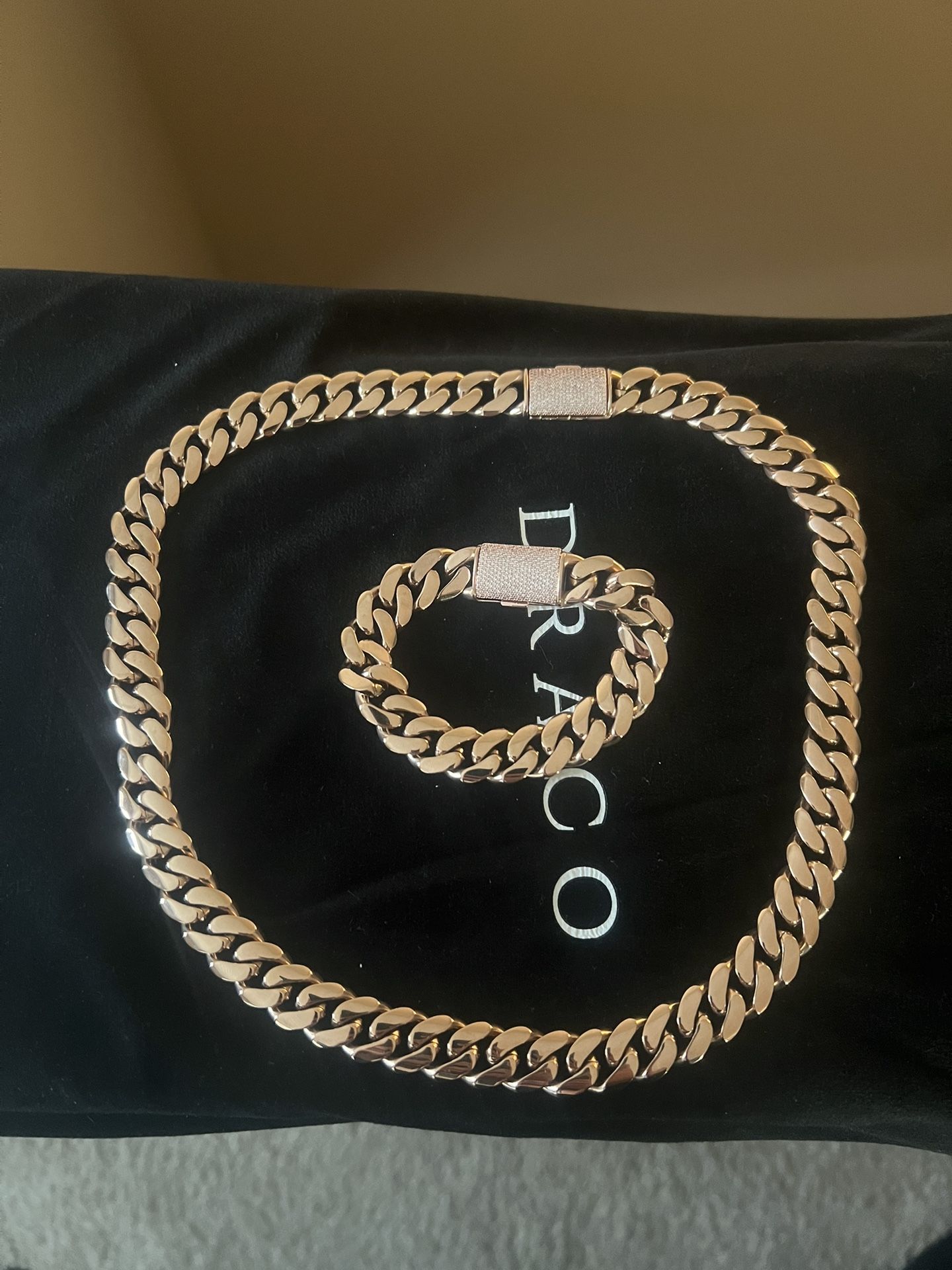 Rose Gold Miami Cuban Set 