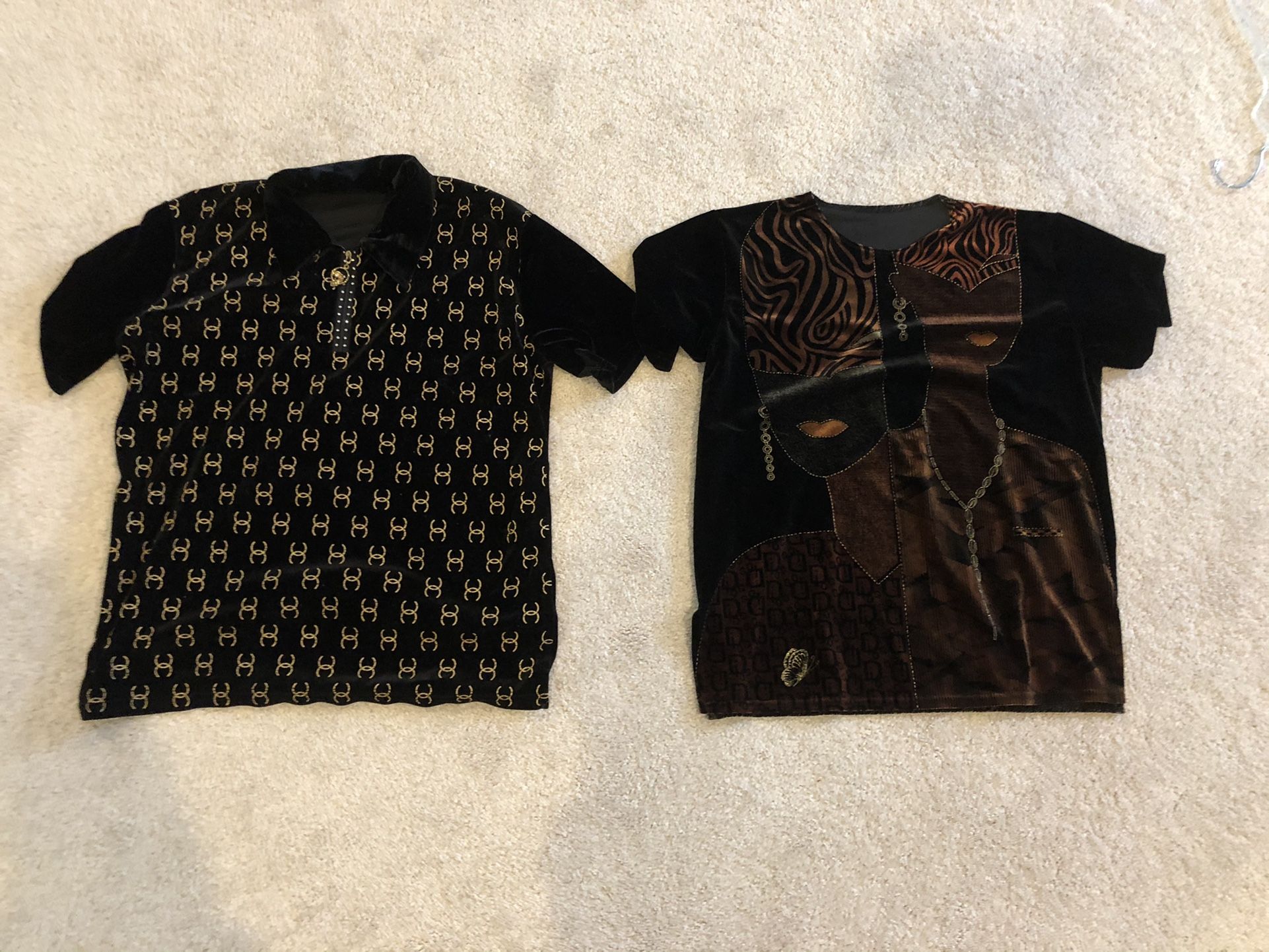 Velour Ladies Shirts Set Of 2