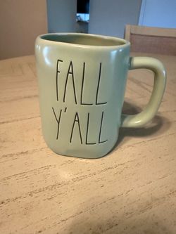 Rae Dunn "fall y'all" green mug