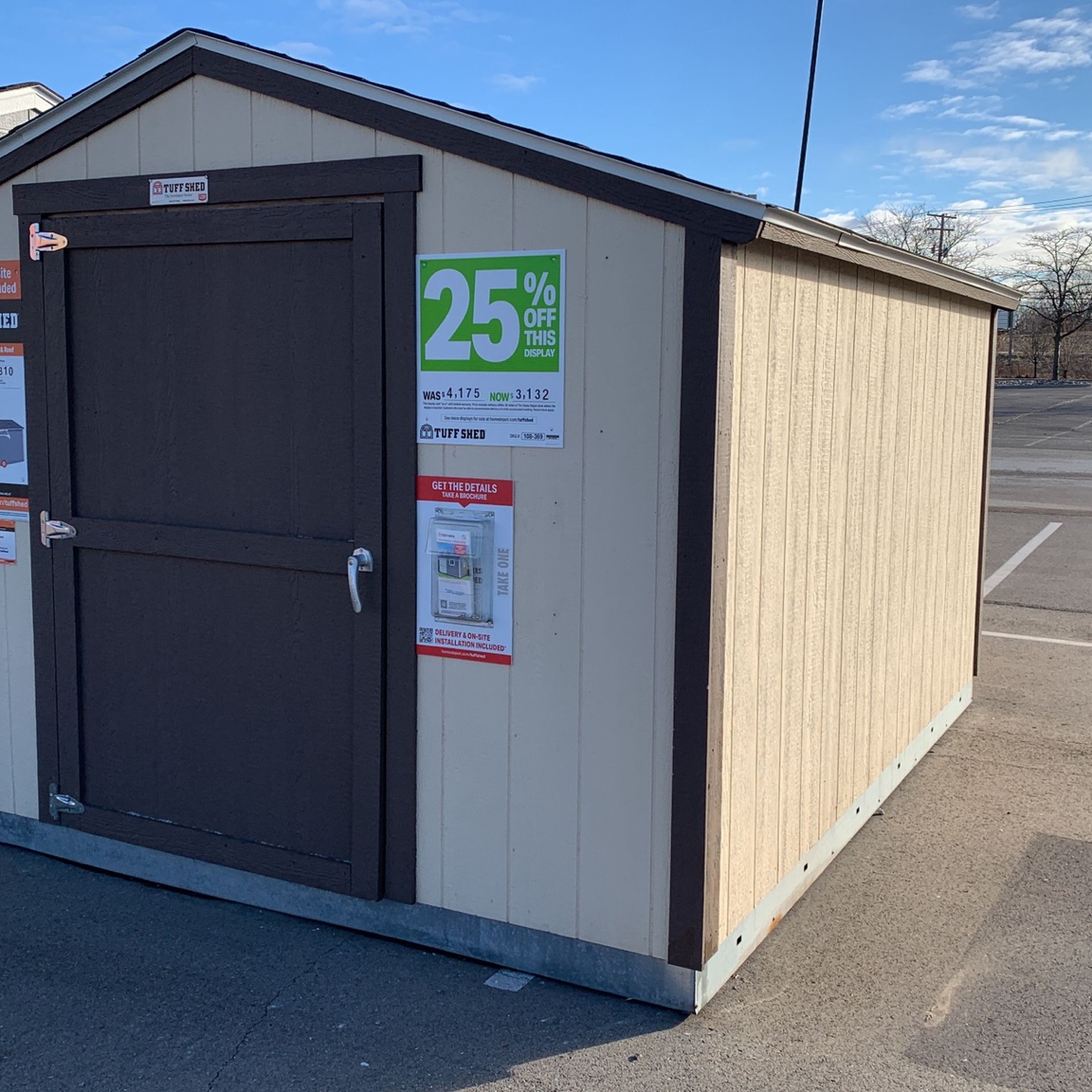 Tuff Shed Delivered 10’X12’