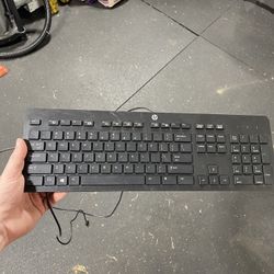 HP USB Slim Wired Keyboard 💻🔌 - $10