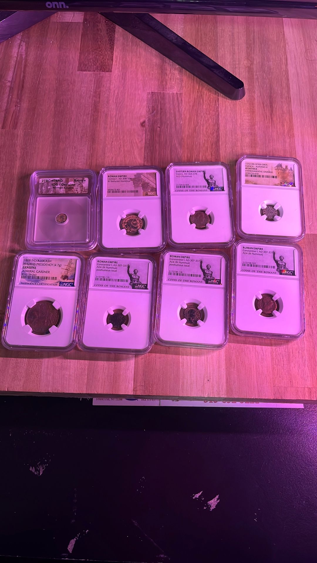 Ancient Roman Coins/ Medieval Era And Shipwreck Certified Coin Lot