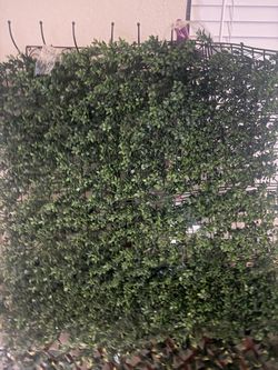 Faux Greenery Wall Panel with Metal Frame