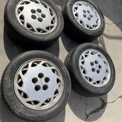 4 — 225/60r16 5x4.5 5x114.3 Stock Toyota Supra MK3 Camry Corolla  Lexus Civic Accord Wheels Rims Good 90% Treads Tires!!!!!!!!!!!!!