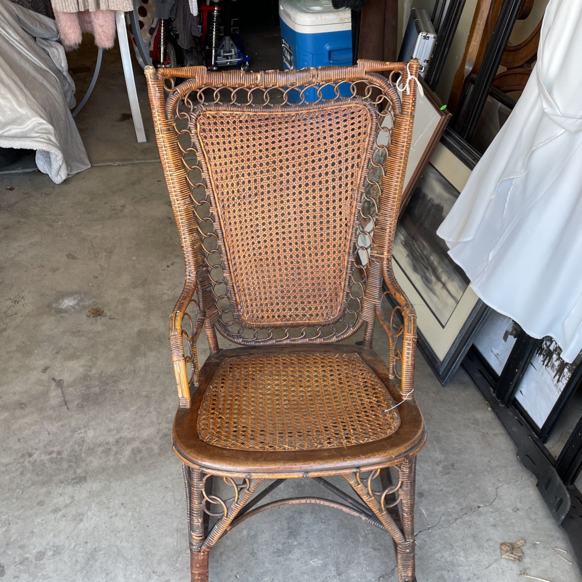 Antique Wicker Rocking Chair 