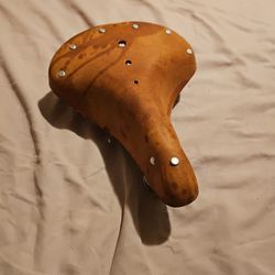 Hard Leather Bike Bicycle Seat Saddle 