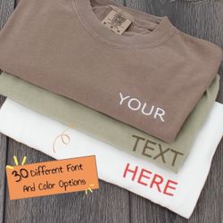 Customized Embroidered Tshirt Personalization 