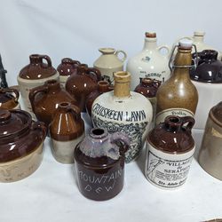 Vintage Collection Of Early 1900s Bottles 