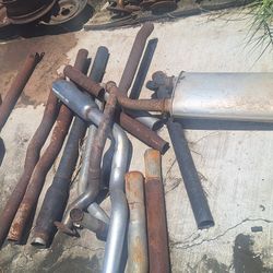 Left Over Exhaust  Pipies Muffler  From Auto Shop,all For $25 Apache Junction Arizona 