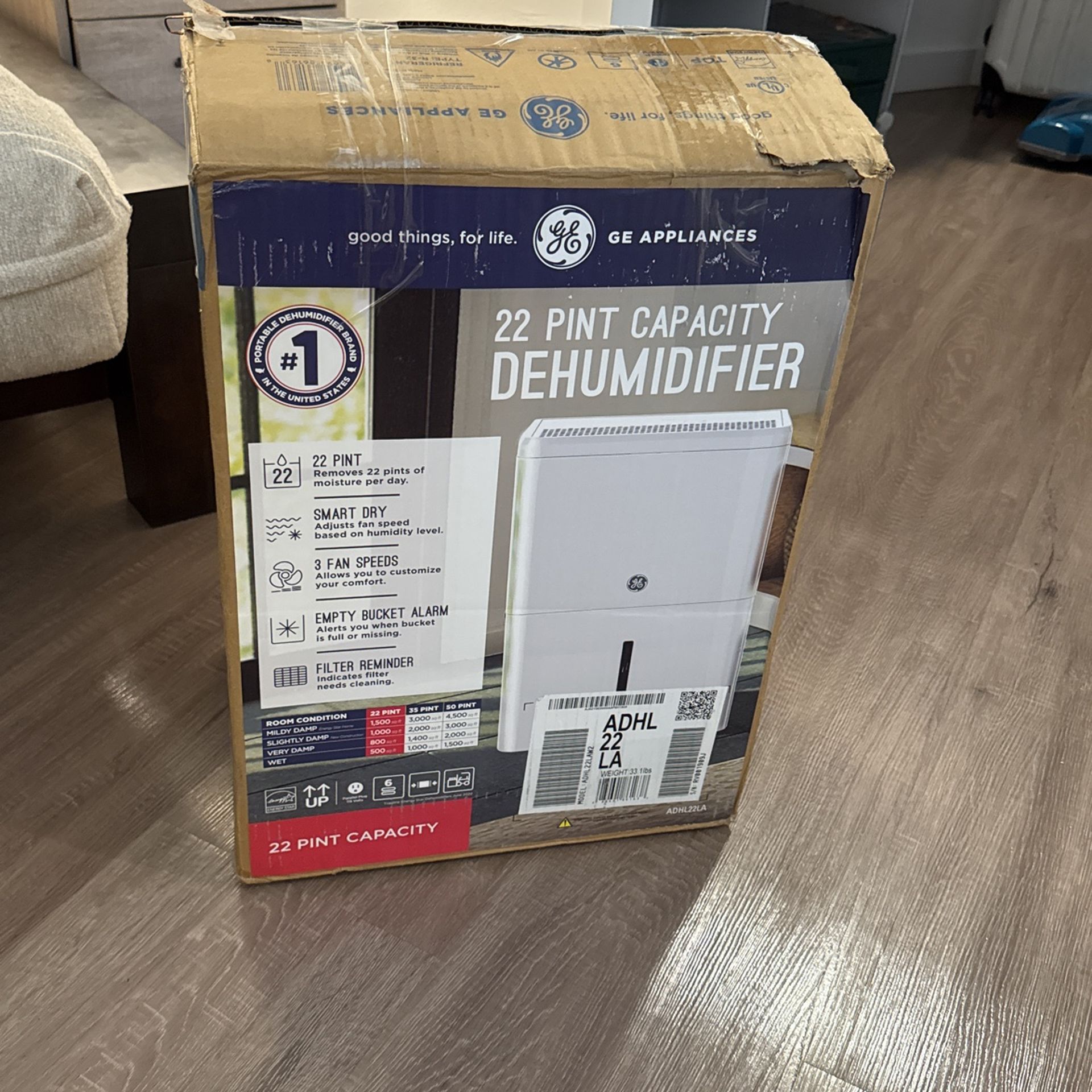 22 Pint Dehumidifier