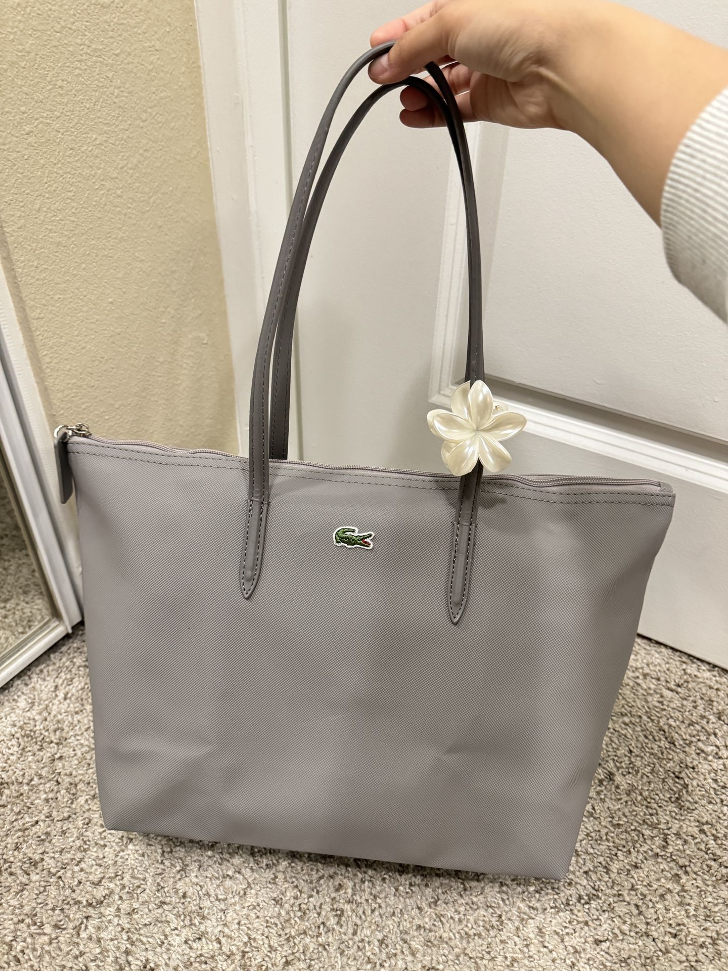 Lacoste Tote Bag Grey