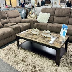 Clearance Special😱Gorgeous Chocolate Reclining Sofa&Love Seat On Limited Offer Now $699🔥