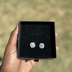 Vvs Moissanite Earrings — 3 Carat