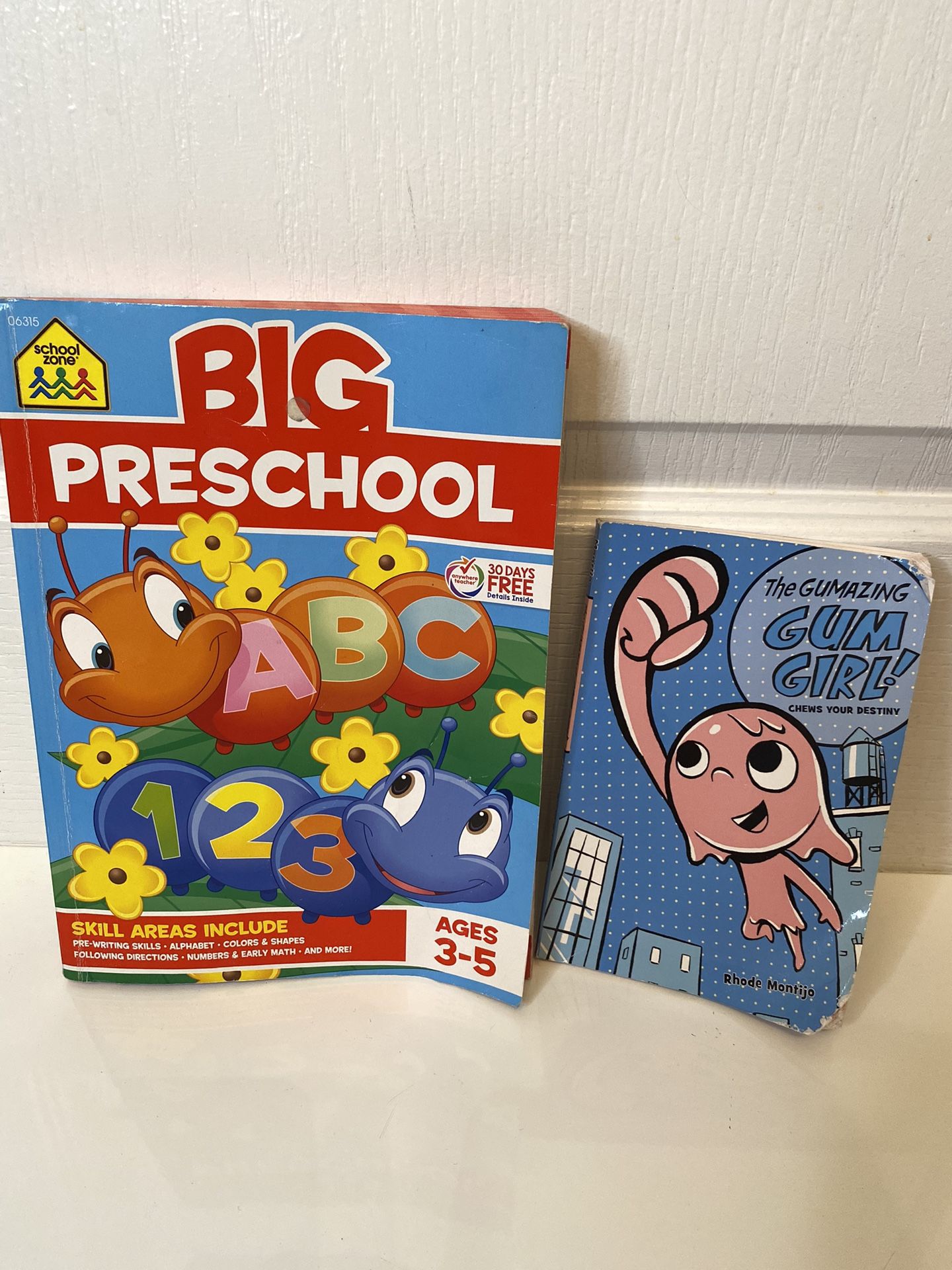 Big Preschool Workbook and The Gumazing Gum Girl Book