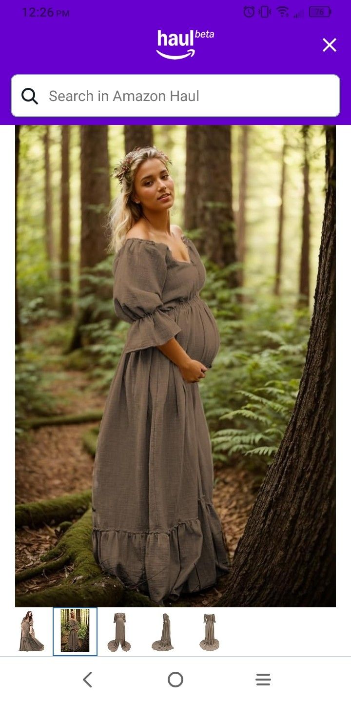 Crazy Price Reduction. Maternity Photo Shoot Boho/Fall Dress