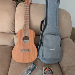 Kmise Guitalele Mini Travel Ukulele Guitar 