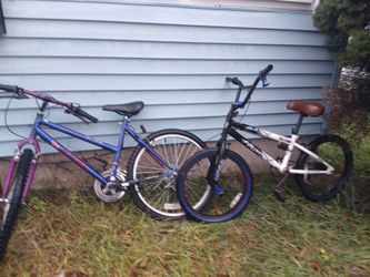 mountain and bmx bike